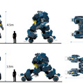 身長4.5m、SFに出てくるような搭乗型ロボット「アーカックス」のプロトタイプを発表、動画を公開　量産化も今後計画　ツバメインダストリ