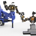 複数の大型ロボット重機による協調作業の実演展示を実施　人機一体が「2023国際ロボット展」に出展