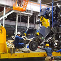 身長4.5m搭乗型ロボット「アーカックス」 ガンダムファクトリー横浜での公式動画を公開　搬入・デモ・夜間走行なども