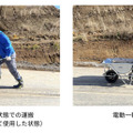 セメント袋の運搬作業で電動一輪車の導入効果を検証　一般の一輪車と作業時間を比較　日本道路とCuboRexが提案する建設現場の未来