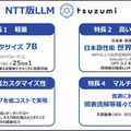 【速報】NTT版 大規模言語モデル(LLM)「tsuzumi」(つづみ)の商用サービスを開始　2027年に1千億円の売上を目指す