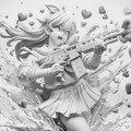 澤村徹氏初の生成AIアート展「突撃恋愛少女」開催中　言葉からAIと描いた作品約80点を展示
