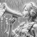 澤村徹氏初の生成AIアート展「突撃恋愛少女」開催中　言葉からAIと描いた作品約80点を展示