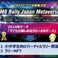 WRCラリー＆メタバース＆NFTを子ども達と!「ラリージャパン2024」でフォーラムエイトが「バーチャルラリー教室」と「ラリーNFT」を提供
