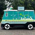 出前館と京セラ　車道を走る「無人自動配送ロボット」でセイコーマートの商品をデリバリー　北海道石狩市