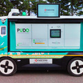 京セラやヤマト運輸ら、オープン型宅配便ロッカー搭載の自動搬送ロボットで車道を自動走行　北海道石狩市で実証実験開始