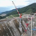 鹿島がタワークレーンの自動運転と遠隔操作システムをダム工事に初導入　生産性が約20％向上、安全性アップで実用性を確認
