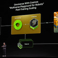 NVIDIA ヒューマノイドや自動運転などフィジカルAI開発を支援する世界基盤モデル「Cosmos」をCESで発表