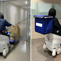 ホンダ「着座型ハンズフリーパーソナルモビリティ UNI-ONE」をビル清掃業務と配送業務に活用、実用性の検証結果を公表　日鉄興和不動産と品川インターシティ