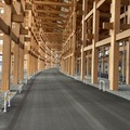 大阪・関西万博の自動運転バスに「ターゲットラインペイント」を採用　大屋根リング下やトンネル内の安定走行に有効と判断