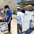 視覚障がい者向け自律型誘導ロボット「AIスーツケース」万博会場での実証実験に学生18名が参加