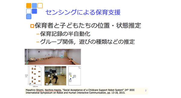 センシングによる保育支援
