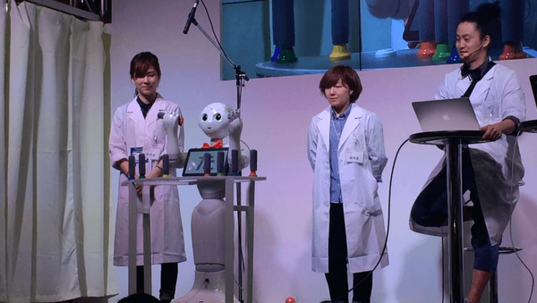 Pepperにハンドベル演奏させてみた