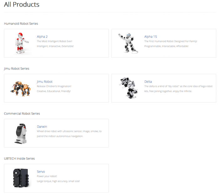 All Products - UBTECH