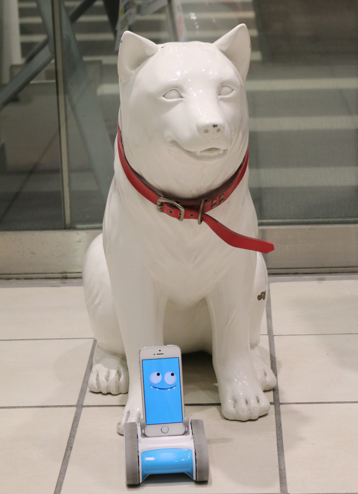ソフトバンク渋谷店でお父さんとツーショット