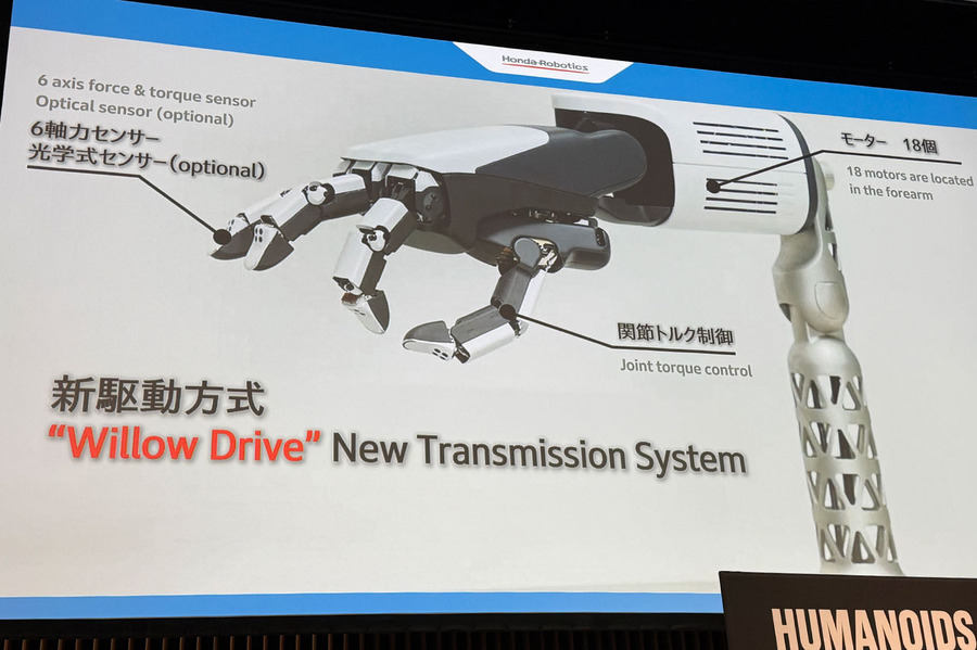 ホンダが新型のロボット多指ハンドを一般公開　人の2倍の指先力と微少なネジを回す器用さを実現「Willow Drive」