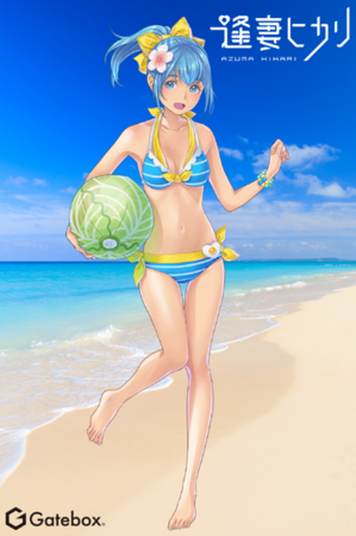 Gatebox「逢妻ヒカリと過ごす夏休み」待望の水着やサングラスなどの夏衣装を追加　オンライン体験会も実施へ