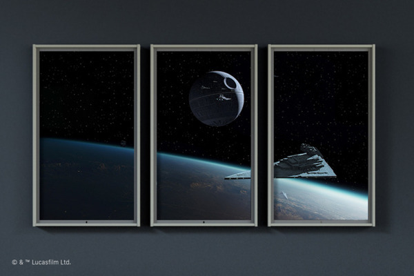 「Atmoph Window 2|Star Wars」第四弾はスター・ウォーズ エピソード2より「コルサント」の風景　摩天楼やスピーダーを再現
