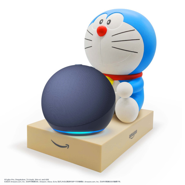 Amazon、ドラえもんがEchoデバイスを抱える可愛いスタンド発売　Alexaスキル「ドラえもん時報」の動画を公開