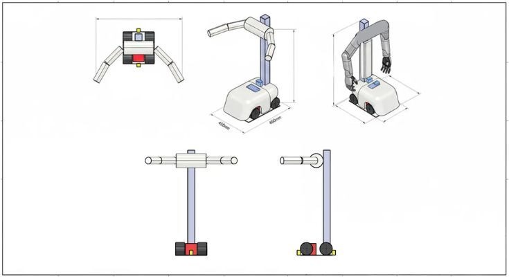 狭い環境でも移動可能なヒューマノイド向けロボット台車の開発サービス開始【CuboRex】 画像