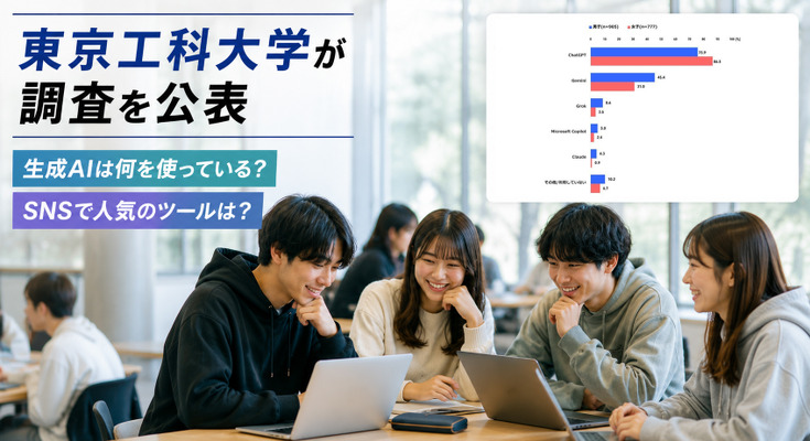 ChatGPTかGeminiか？【東京工科大学調査】新入生の使用ツール最新動向　人気の生成AI、SNS、動画サイト、電子マネーはどれ 画像