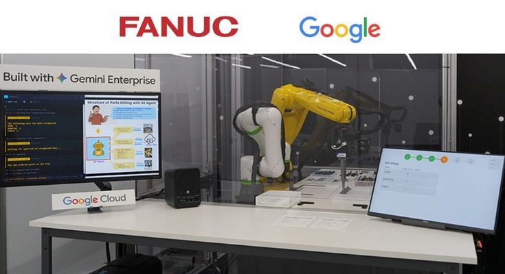 ファナックとGoogleがフィジカルAIで協業 Gemini Enterprise活用で産業用ロボットの自動化を加速 画像