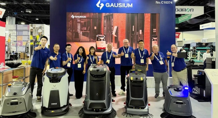 産業用屋外清掃ロボット「Beetle 2.0」を北米初公開　MODEXで2種2台の連携システムを公開　Gausium 画像