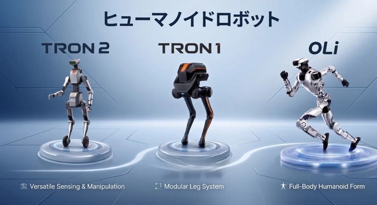 ロボットバンクが中国LimX Dynamics製ヒューマノイド3機種を国内展開 TRON1・TRON2・Oli 画像