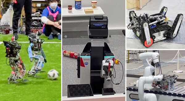 サッカー/生活支援/災害救助/産業革命4.0/ドローン 将来の社会実装に繋がる自律ロボットの競技大会「ロボカップ」 写真と動画で紹介 画像