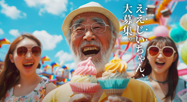 キービジュアルは「生成AIじいちゃん」 ええじいちゃんの写真や動画をSNSで募集「ウェルエイジングアワード」會田与作氏とコラボ 画像