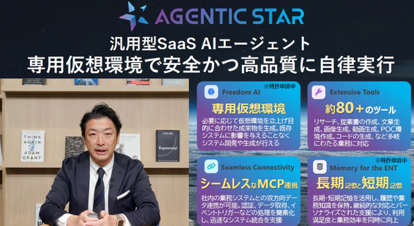 ソフトバンク、AIエージェントが自律的に業務を遂行「エージェンティック・スター」を発表　MCP対応で自動化を加速
