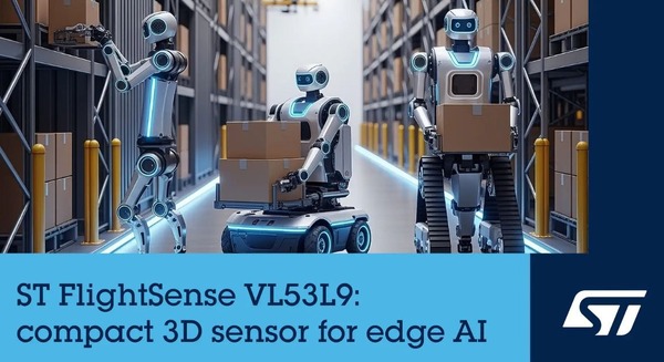 ロボット・AR/VR向け小型3D LiDAR「VL53L9」をSTマイクロエレクトロニクスが発表