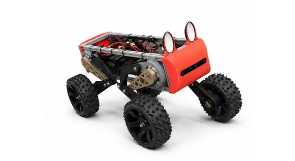 四足の脚先に車輪を搭載したフィールドロボットAT-FOX、インフラ点検・災害対応など多様な現場での活用を想定