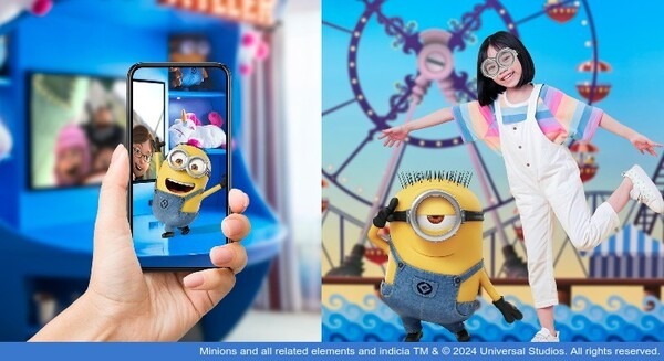 キミにもミニオンのゴーグルが!? USJとのコラボレールームにミニオンが現れるARフィルター登場　滞在のエンタメにXRを活用