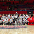 Bリーグ会場にトヨタのロボットが集結(1) 「T-HR3」が滑らかなダンスパフォーマンスを披露!アルバルク東京のホームゲームで