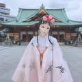 【神田明神で開催中】等身大アイドルロボット「高坂ここな」と女性アイドル大畑杏雛のユニット「プリティエンジェル」巫女舞奉納を見てきました