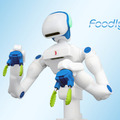 人型協働ロボット「Foodly」弁当、レトルト惣菜の生産ライン現場で3社に導入　ロボットフレンドリーな食品工場づくりに向けてデモを公開