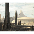 「Atmoph Window 2|Star Wars」第四弾はスター・ウォーズ エピソード2より「コルサント」の風景 摩天楼やスピーダーを再現