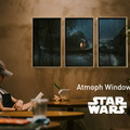 「Atmoph Window 2|Star Wars」第四弾はスター・ウォーズ エピソード2より「コルサント」の風景 摩天楼やスピーダーを再現