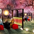 『NAKED桜まつり 2024 世界遺産・二条城』の「プレミアムお花見エリア」演出詳細を発表 豪華絢爛プロジェクションマッピング