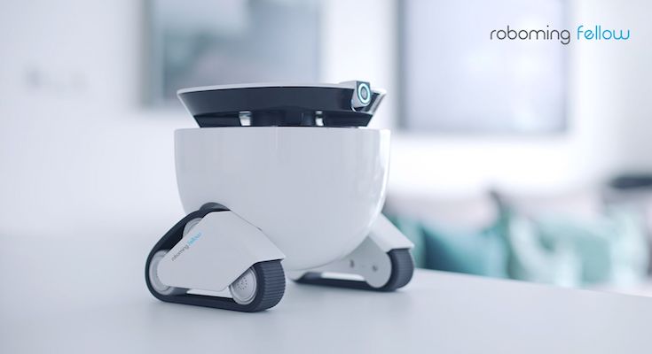 移動可能な家庭 オフィス向けロボット Roboming Fellow クラウド ファンディングで資金募集中 ロボスタ