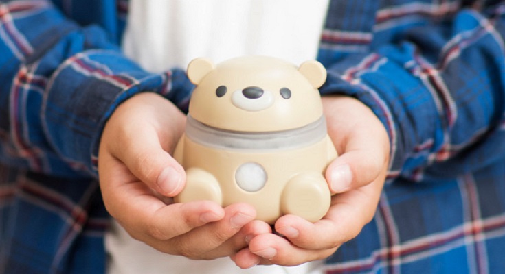かわいい 子ども同士や家族をメッセージでつなぐクマ型メッセージロボット Hamic Bear 発表 会話可能なai機能も搭載 ロボスタ