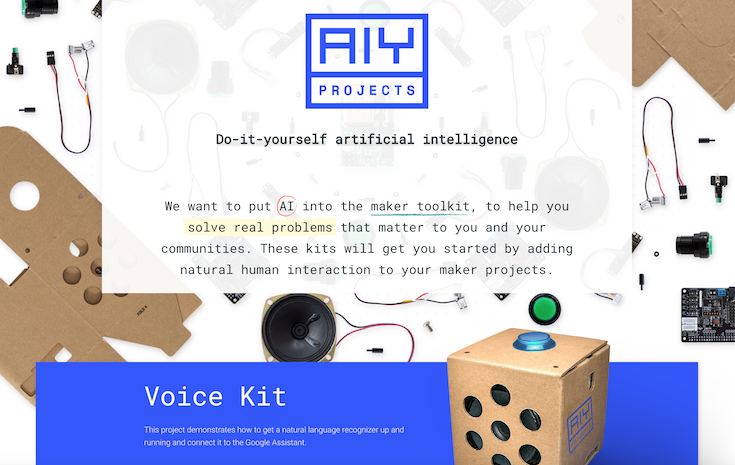 DIYのGoogle Home互換機「AIY Projects Voice Kit」が3,000円で国内 