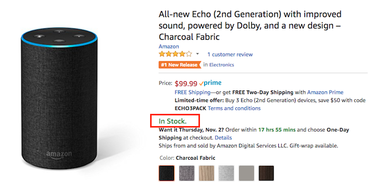 本国で新型Amazon Echo（第2世代）とAmazon Echo Plusが出荷開始 