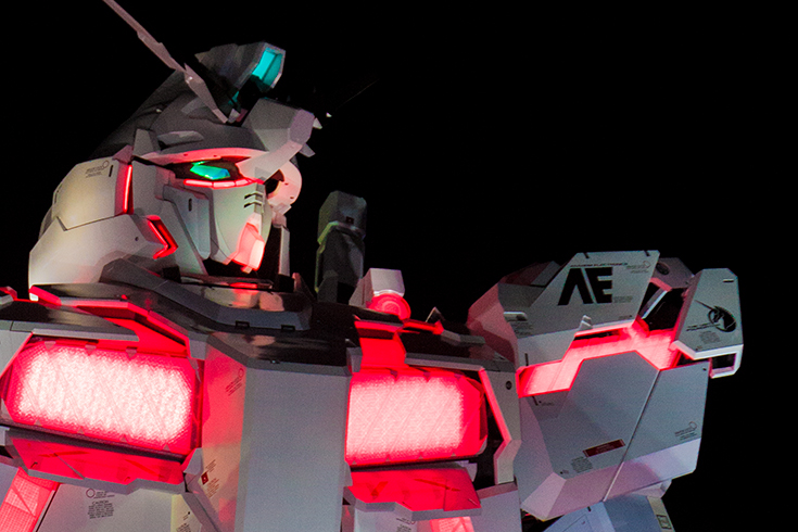 東京のイルミネーション ロボット好きならお台場 実物大ユニコーンガンダム の夜 ロボスタ