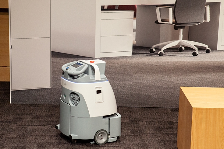 ソフトバンクが乾式の自動運転掃除ロボット Whiz を発表 手押しで掃除したルートを自動で学習 Ai清掃pro シリーズ最新機 ロボスタ