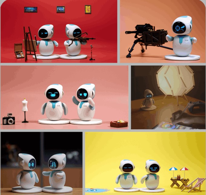 卓上型ロボット「Eilik」が Kickstarterに登場 4つの感情を持つ 