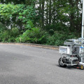 鴻池組 AI・AR活用のスリーブ検査システム「スリーブリング」と測量相番ロボット「スタッフィー」を公開実験